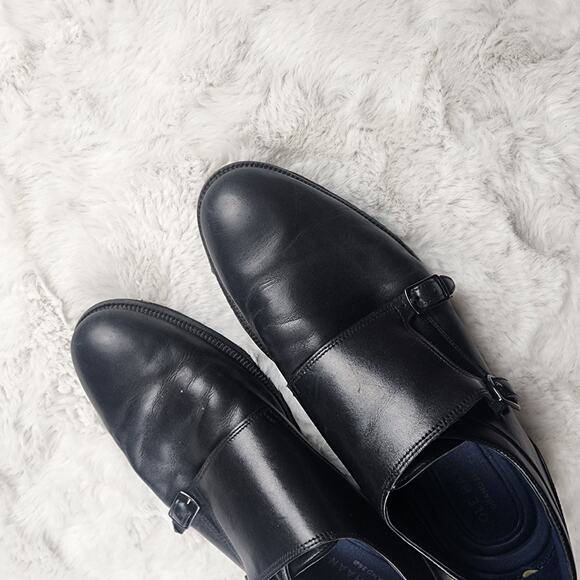 Cole Haan Monk Strap Shoes Mens 11 Black Leather Buckle Strap Oxfords main image 8